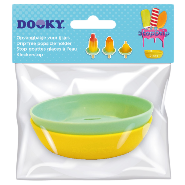 Dooky Stop Drip Geel-Mint 2 stuks Dooky Stop Drip Geel-Mint 2 stuks