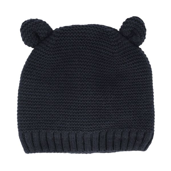 Sarlini Muts Knit Oortjes Navy 12-24 maanden Sarlini Muts Knit Oortjes Navy 12-24 maanden