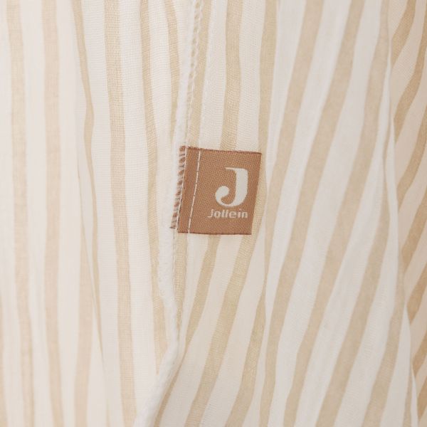 Jollein Stripe Klamboe - 245 cm - Oatmeal/Hazel