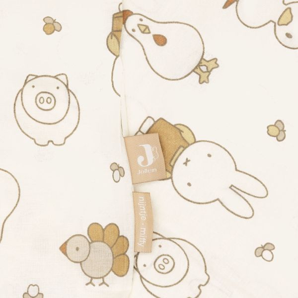 Jollein Dekbedovertrek Met Sloop - 100x140 cm - Miffy Family Farm