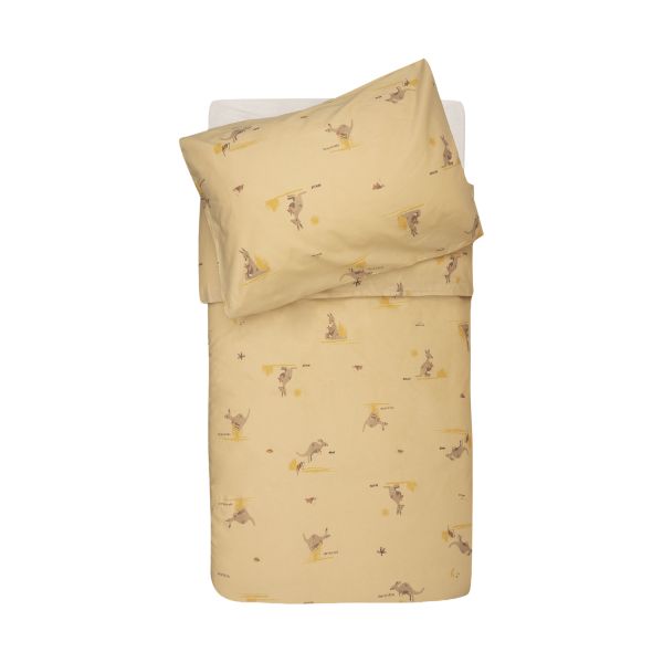 Jollein Dekbedovertrek Met Sloop - 120x150 cm - Kangaroots