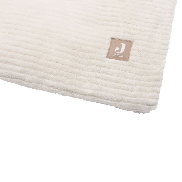 Jollein Cloudy Rib Parklegger - 75 × 95 cm - Oatmeal
