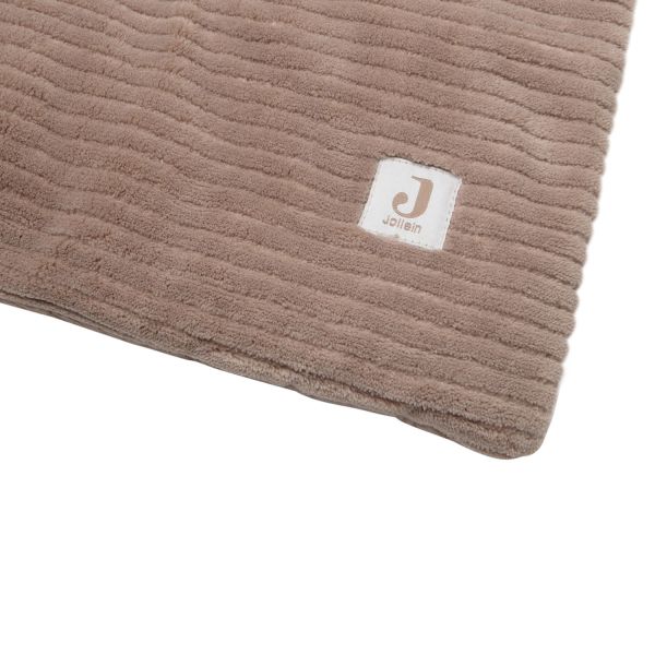 Jollein Cloudy Rib Parklegger - 100 × 100 cm - Milky Coffee