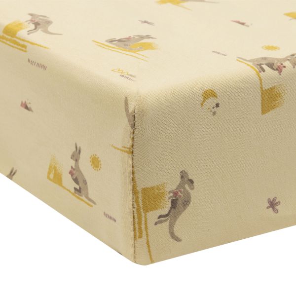 Jollein Aankleedkussenhoes - Jersey - 50 x 70 cm - Kangaroots Jollein Aankleedkussenhoes - Jersey - 50 x 70 cm - Kangaroots