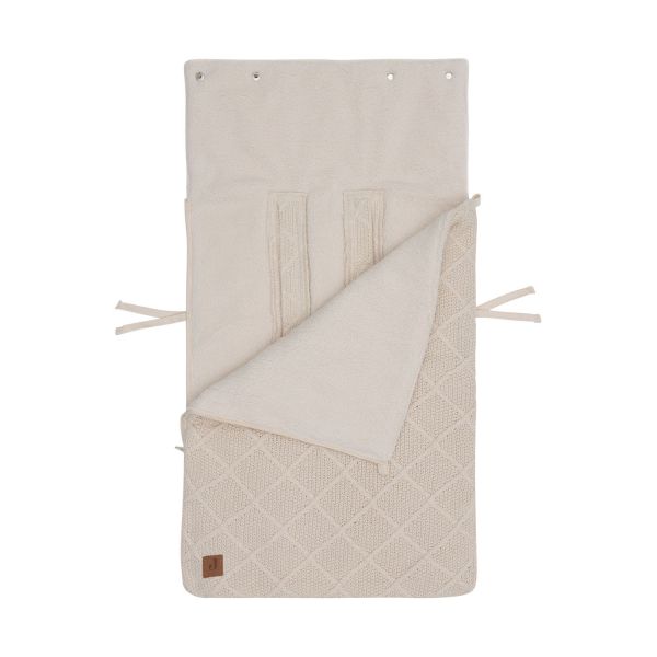 Jollein Voetenzak 3/5 Punts - Groep 0+ - Check Knit - Oatmeal Jollein Voetenzak 3/5 Punts - Groep 0+ - Check Knit - Oatmeal