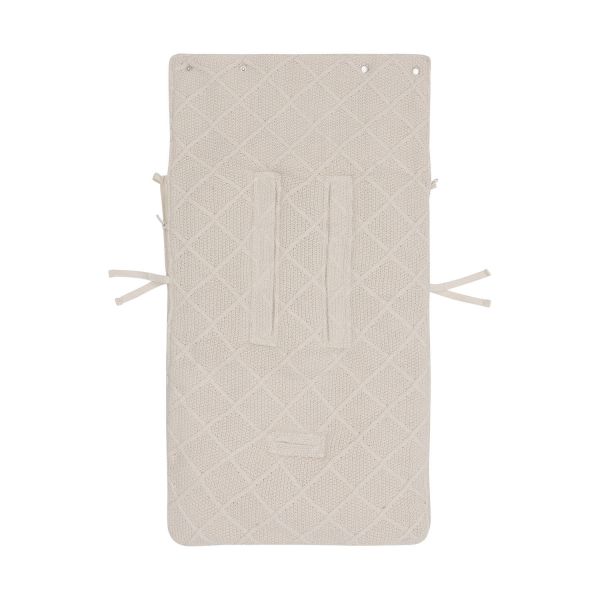 Jollein Voetenzak 3/5 Punts - Groep 0+ - Check Knit - Oatmeal Jollein Voetenzak 3/5 Punts - Groep 0+ - Check Knit - Oatmeal