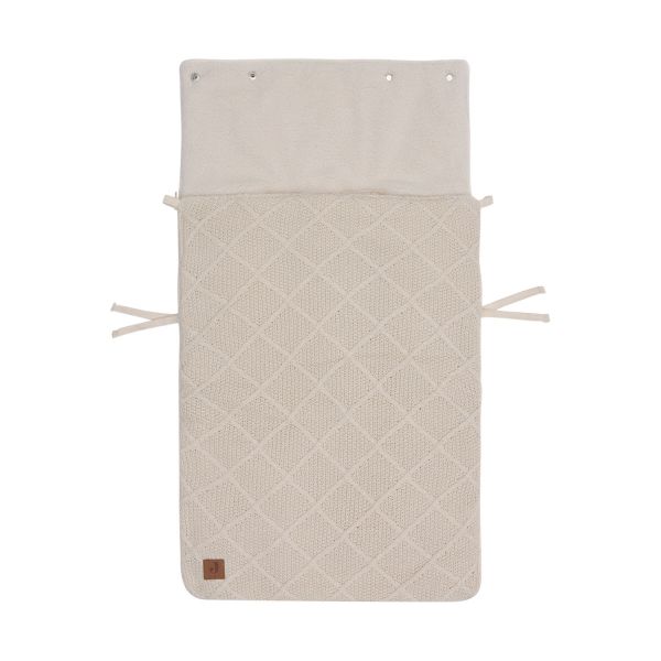 Jollein Voetenzak 3/5 Punts - Groep 0+ - Check Knit - Oatmeal Jollein Voetenzak 3/5 Punts - Groep 0+ - Check Knit - Oatmeal