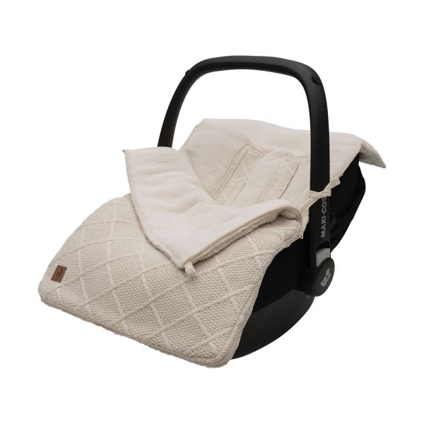 Jollein Voetenzak 3/5 Punts - Groep 0+ - Check Knit - Oatmeal Jollein Voetenzak 3/5 Punts - Groep 0+ - Check Knit - Oatmeal