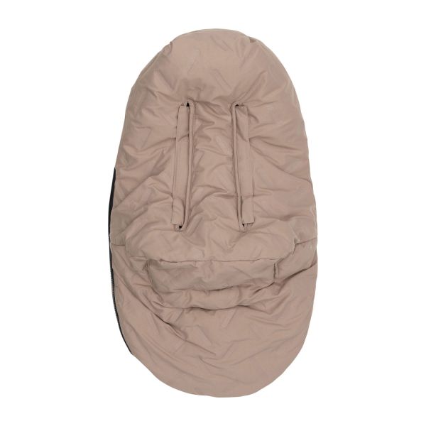 Jollein Voetenzak Groep 0+ 3/5 punts gordel - Embossed - Milky Coffee