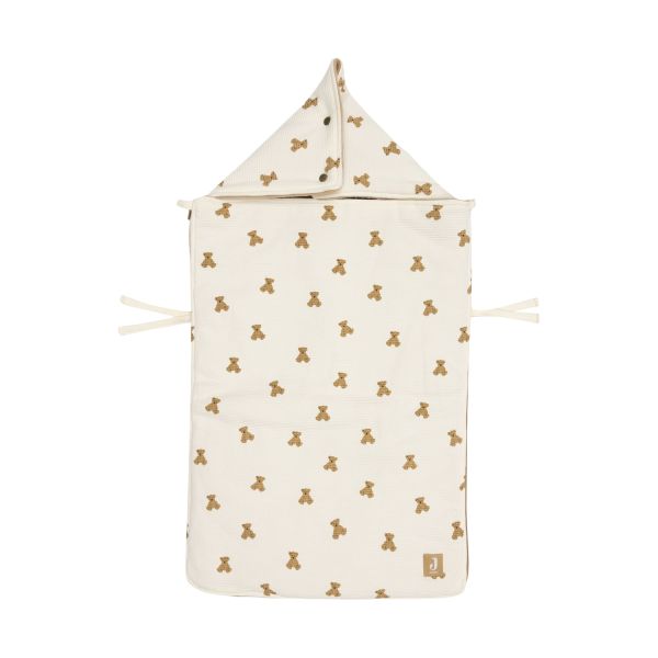 Jollein Voetenzak Mini Teddy Bear Waffle Groep 0+ - 3/5-Punts Gordel Jollein Voetenzak Mini Teddy Bear Waffle Groep 0+ - 3/5-Punts Gordel