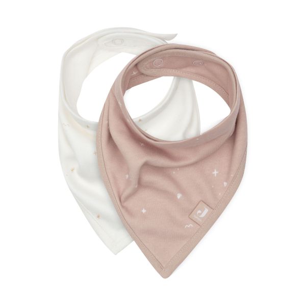 Jollein Twinkling Slab Bandana - 2 Pack - Wild Rose Jollein Twinkling Slab Bandana - 2 Pack - Wild Rose