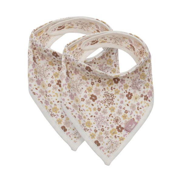 Jollein Slab Bandana - Flower Fairies - 2 Stuks Jollein Slab Bandana - Flower Fairies - 2 Stuks