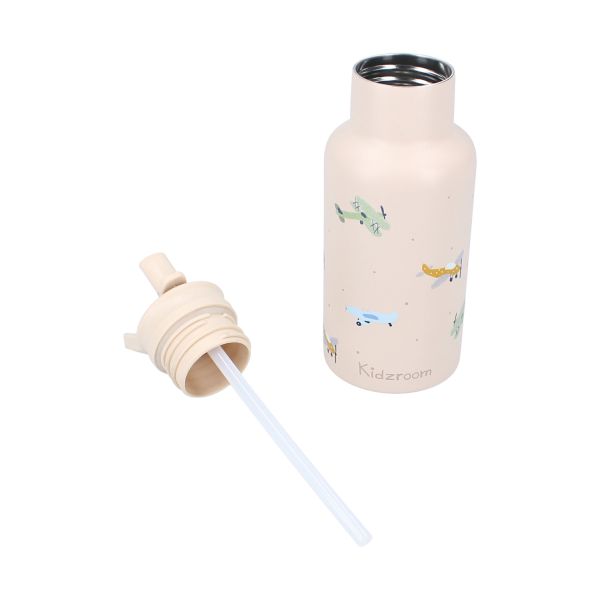 Kidzroom Drinkfles 350ml - Small Talk - Beige