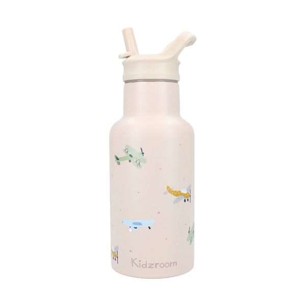 Kidzroom Drinkfles 350ml - Small Talk - Beige