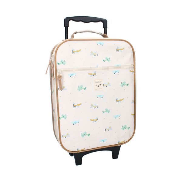 Kidzroom Trolley koffer - Small Talk - Beige Kidzroom Trolley koffer - Small Talk - Beige