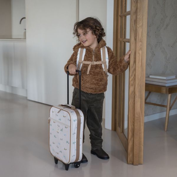 Kidzroom Trolley koffer - Small Talk - Beige Kidzroom Trolley koffer - Small Talk - Beige