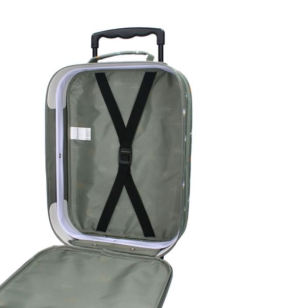 Kidzroom Trolley koffer - Small Talk - Green Kidzroom Trolley koffer - Small Talk - Green