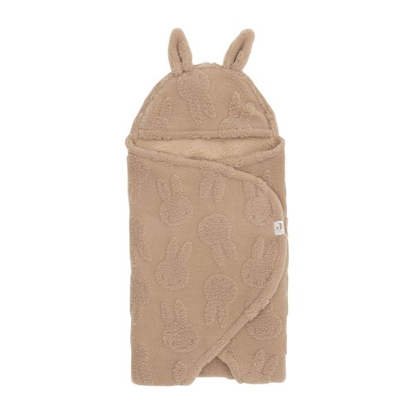 Jollein Wikkeldeken - Biscuit - Miffy Jacquard Teddy