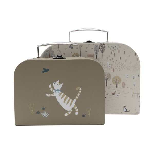 Jollein Speelkoffertje – Tiny Park – 2 Stuks Jollein Speelkoffertje – Tiny Park – 2 Stuks