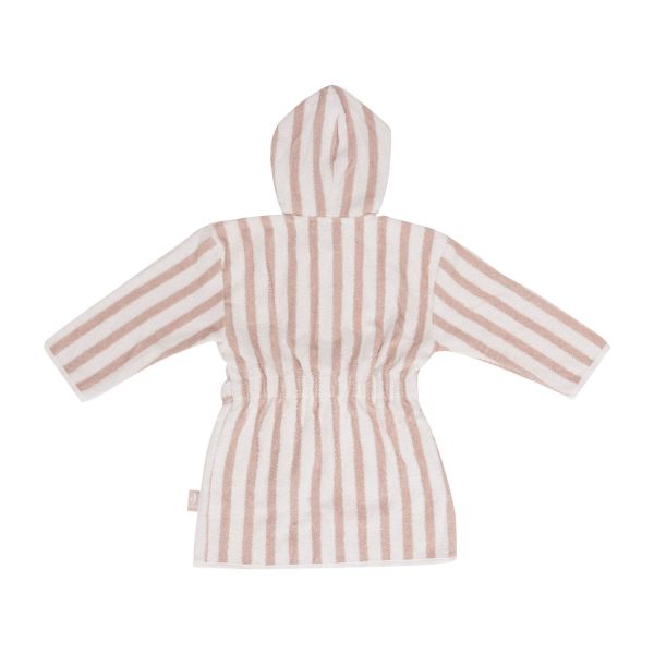 Jollein Badjas Stripe Terry Wild Rose GOTS 3-4 Jaar Jollein Badjas Stripe Terry Wild Rose GOTS 3-4 Jaar