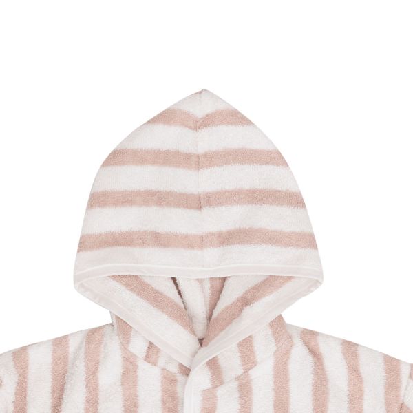 Jollein Badjas Stripe Terry Wild Rose GOTS 3-4 Jaar Jollein Badjas Stripe Terry Wild Rose GOTS 3-4 Jaar