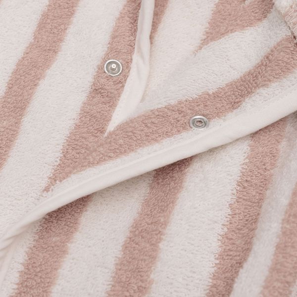 Jollein Badjas Stripe Terry Wild Rose GOTS 3-4 Jaar Jollein Badjas Stripe Terry Wild Rose GOTS 3-4 Jaar