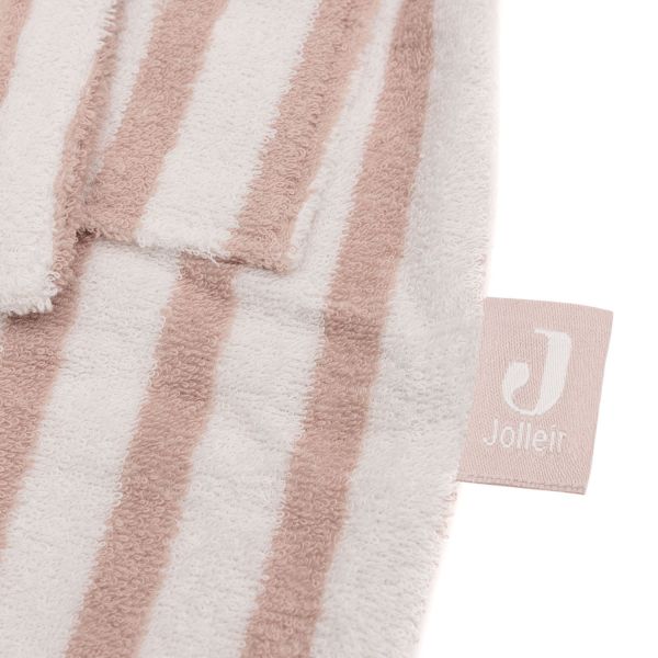 Jollein Badjas Stripe Terry Wild Rose GOTS 3-4 Jaar Jollein Badjas Stripe Terry Wild Rose GOTS 3-4 Jaar