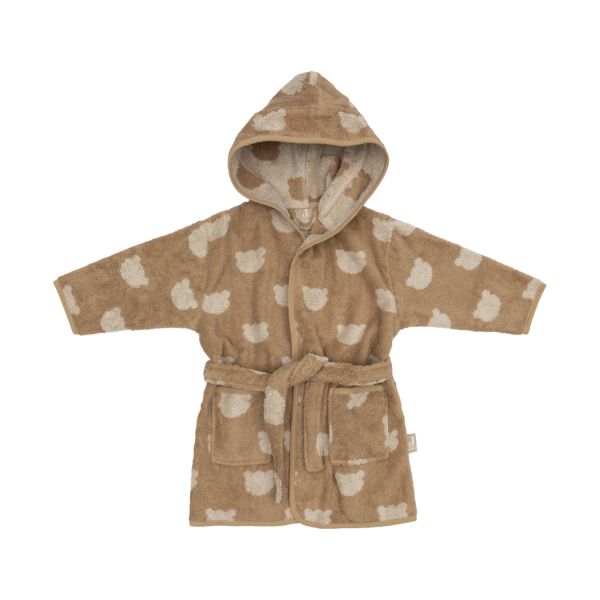 Jollein Badjas Badstof Jacquard Teddy Bear 1-2 jaar