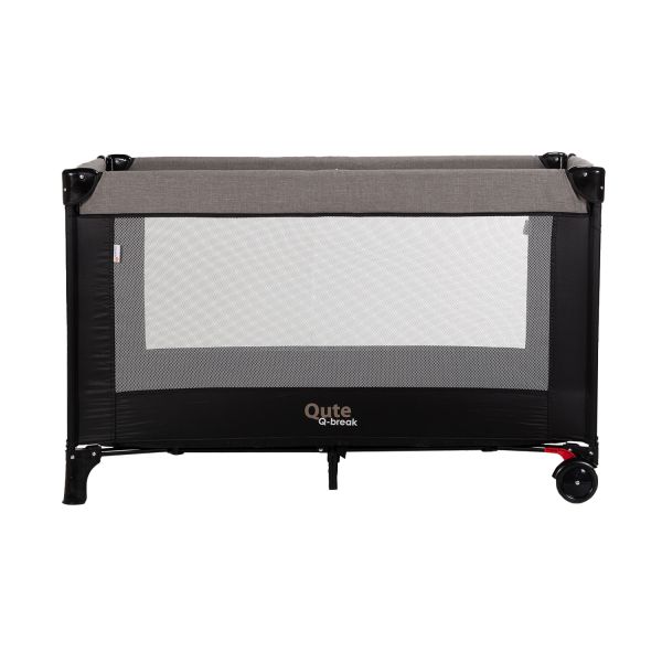 Qute Q-Break Campingbed - Jeans Taupe / Zwart Qute Q-Break Campingbed - Jeans Taupe / Zwart