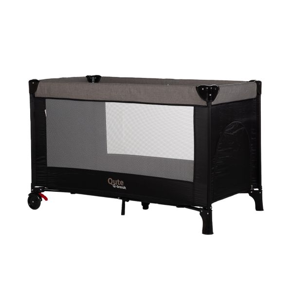 Qute Q-Break Campingbed - Jeans Taupe / Zwart Qute Q-Break Campingbed - Jeans Taupe / Zwart