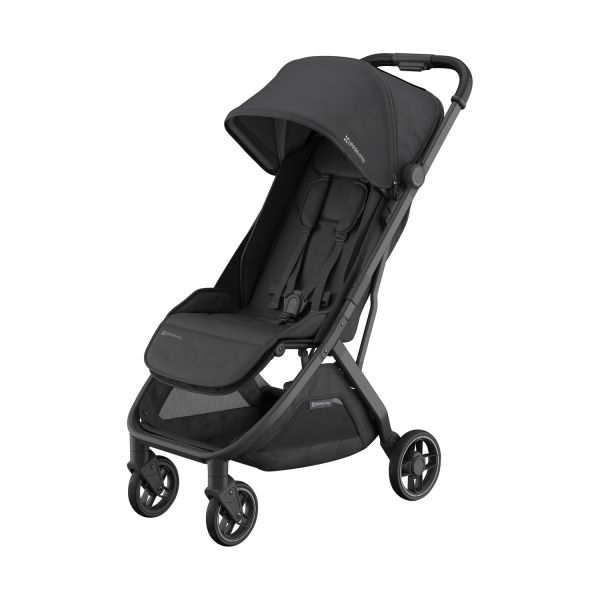UPPAbaby MINU V3 Buggy - Jake Carbon Frame Met Zwart Leer UPPAbaby MINU V3 Buggy - Jake Carbon Frame Met Zwart Leer