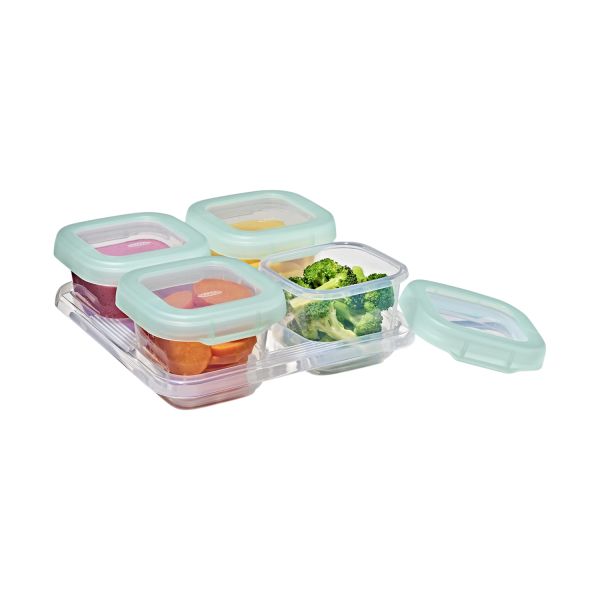 OXO Tot Vierdelige set diepvriesdoosjes (4x180 ml) - Opal OXO Tot Vierdelige set diepvriesdoosjes (4x180 ml) - Opal