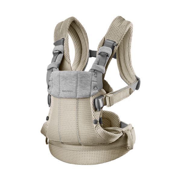 BabyBjörn Harmony Draagzak 3D-Mesh - Grijsbeige BabyBjörn Harmony Draagzak 3D-Mesh - Grijsbeige