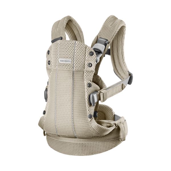 BabyBjörn Harmony Draagzak 3D-Mesh - Grijsbeige BabyBjörn Harmony Draagzak 3D-Mesh - Grijsbeige