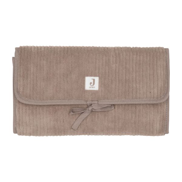 Jollein Verschoningsmat - Met Opbergvak - Milky Coffee - Cloudy Rib
