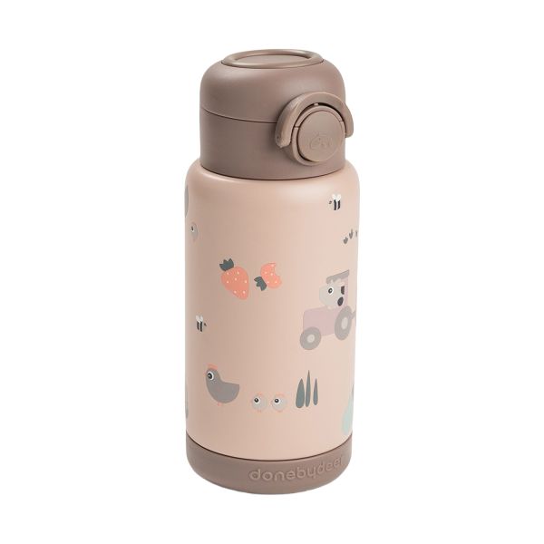 Done By Deer Thermos Drinkfles Rietje - 340 ml - Tiny Farm - Powder Done By Deer Thermos Drinkfles Rietje - 340 ml - Tiny Farm - Powder