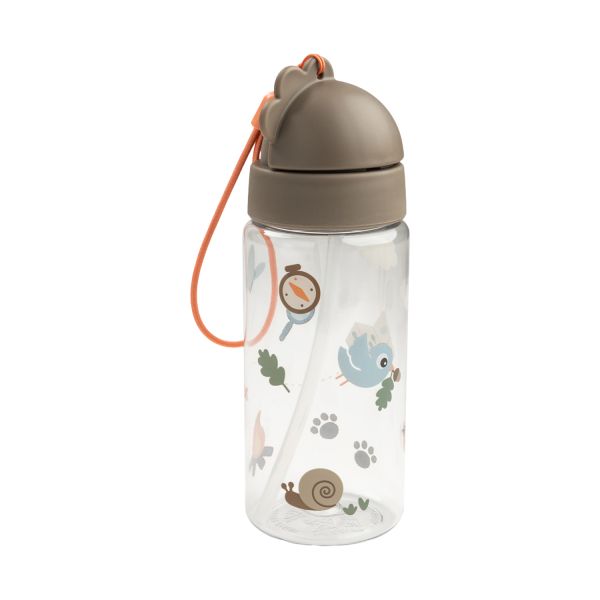 Done By Deer Drinkfles Met Rietje - Tiny Trails - Sand - 350 ml Done By Deer Drinkfles Met Rietje - Tiny Trails - Sand - 350 ml