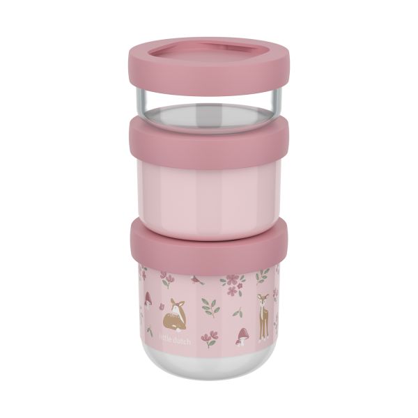 Mepal Fairy Garden Snackbox Stack Mio - 3-Delig Mepal Fairy Garden Snackbox Stack Mio - 3-Delig