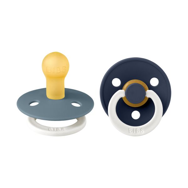 BiBs Glow In The Dark Fopspeen - Rond -2 Stuks - 0-6 Mnd - Petrol/Deep Space BiBs Glow In The Dark Fopspeen - Rond -2 Stuks - 0-6 Mnd - Petrol/Deep Space