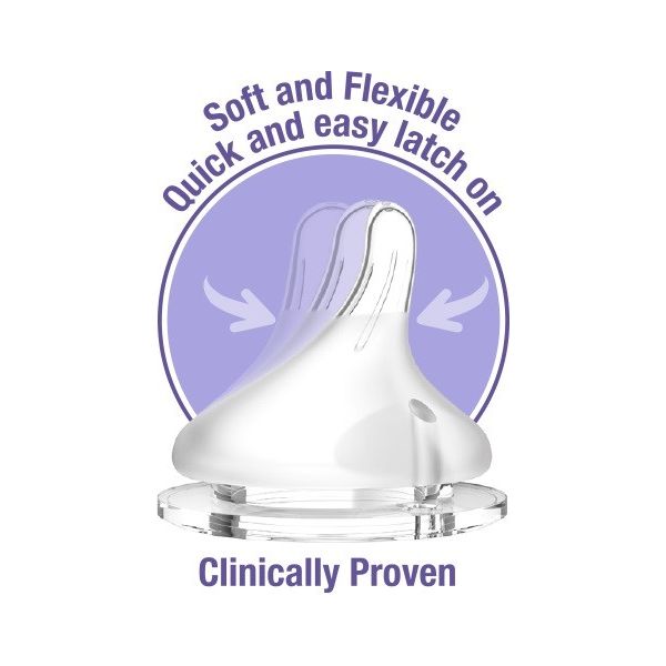 Lansinoh Flesspeen Natural Slow (2 stuks) Lansinoh Flesspeen Natural Slow (2 stuks)