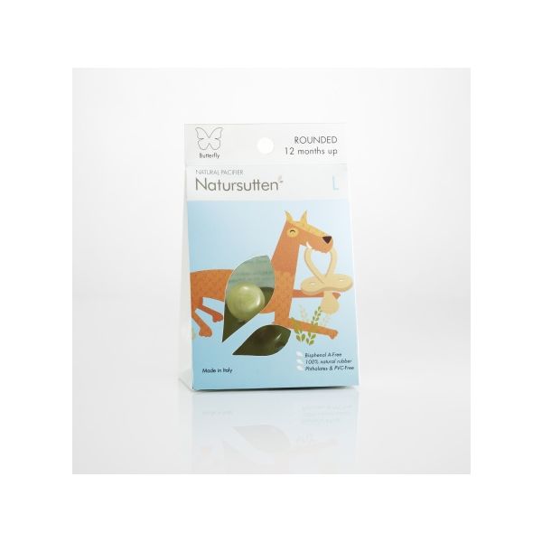 Natursutten Fopspeen Vlinder Kers 12mnd+ Natursutten Fopspeen Vlinder Kers 12mnd+