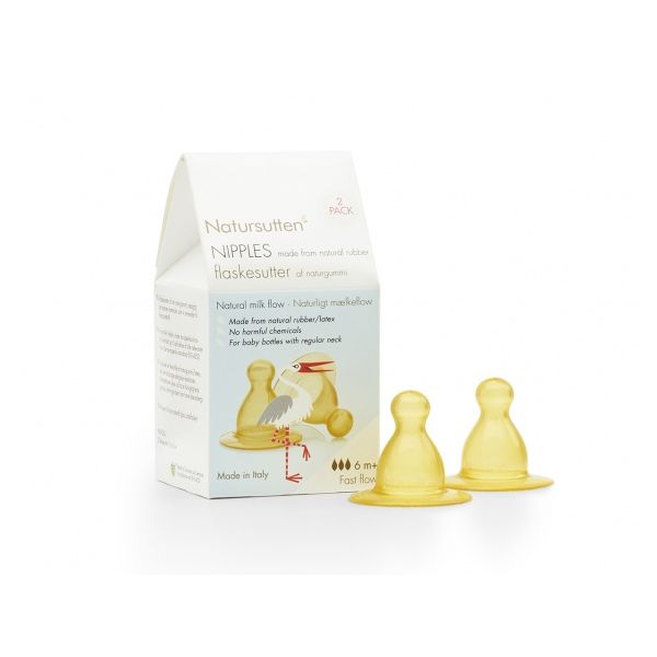 Natursutten Flesspeen Fast Flow (2 stuks) Natursutten Flesspeen Fast Flow (2 stuks)