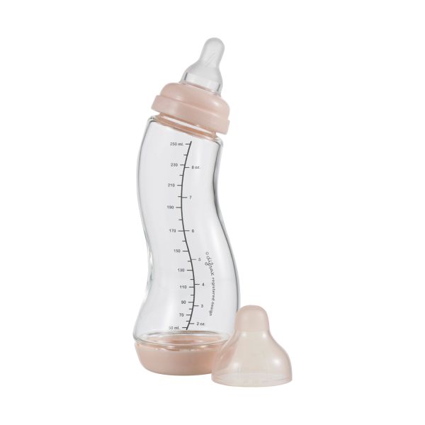 Difrax S-Fles Glas Smal 250ml Blossom Difrax S-Fles Glas Smal 250ml Blossom