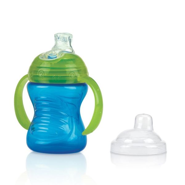 Nûby Tuitbeker Met Handgreep Blauw 6mnd+ 240ml Nûby Tuitbeker Met Handgreep Blauw 6mnd+ 240ml