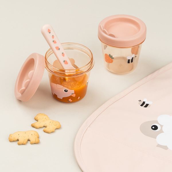 Done By Deer Tiny Farm Bewaarbakjes - 2-Pack - Powder Done By Deer Tiny Farm Bewaarbakjes - 2-Pack - Powder