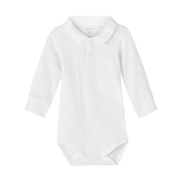 Name It Romper Polo Holger Bright White 68