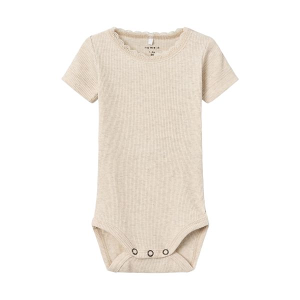Name It Romper Kab Lace Korte Mouw Peyote Melange maat 68