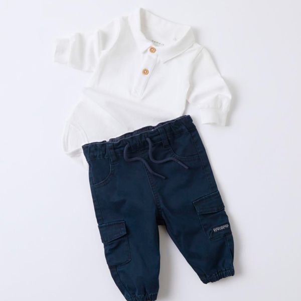 Name It Ben Cargo Broek - Mt. 56 - Navy Blazer Name It Ben Cargo Broek - Mt. 56 - Navy Blazer