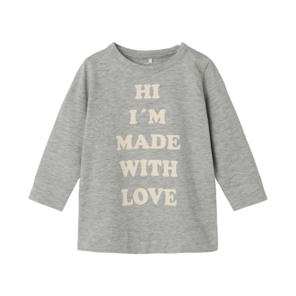 Name It Laba T-Shirt - Maat 62 - Grey Melange 