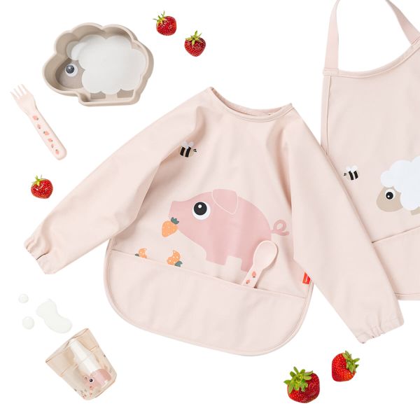 Done By Deer Tiny Farm Slab Met Mouw - Powder Done By Deer Tiny Farm Slab Met Mouw - Powder